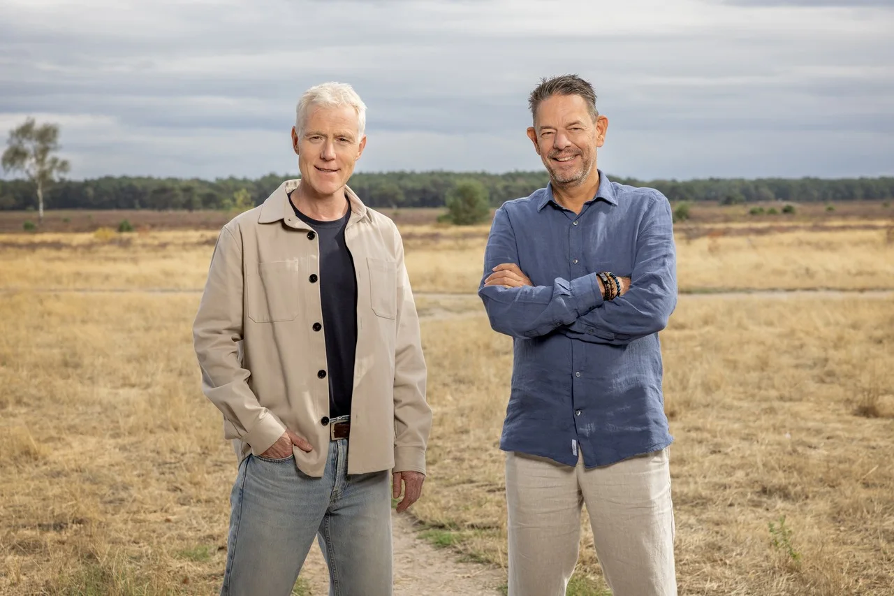Geert-Jan Smits en Jurriën Kerstholt op de heide